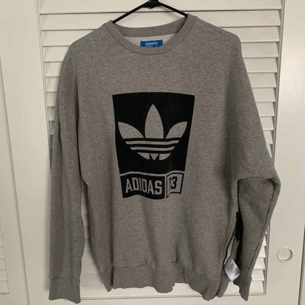 Size M Grey Adidas Sweatshirt